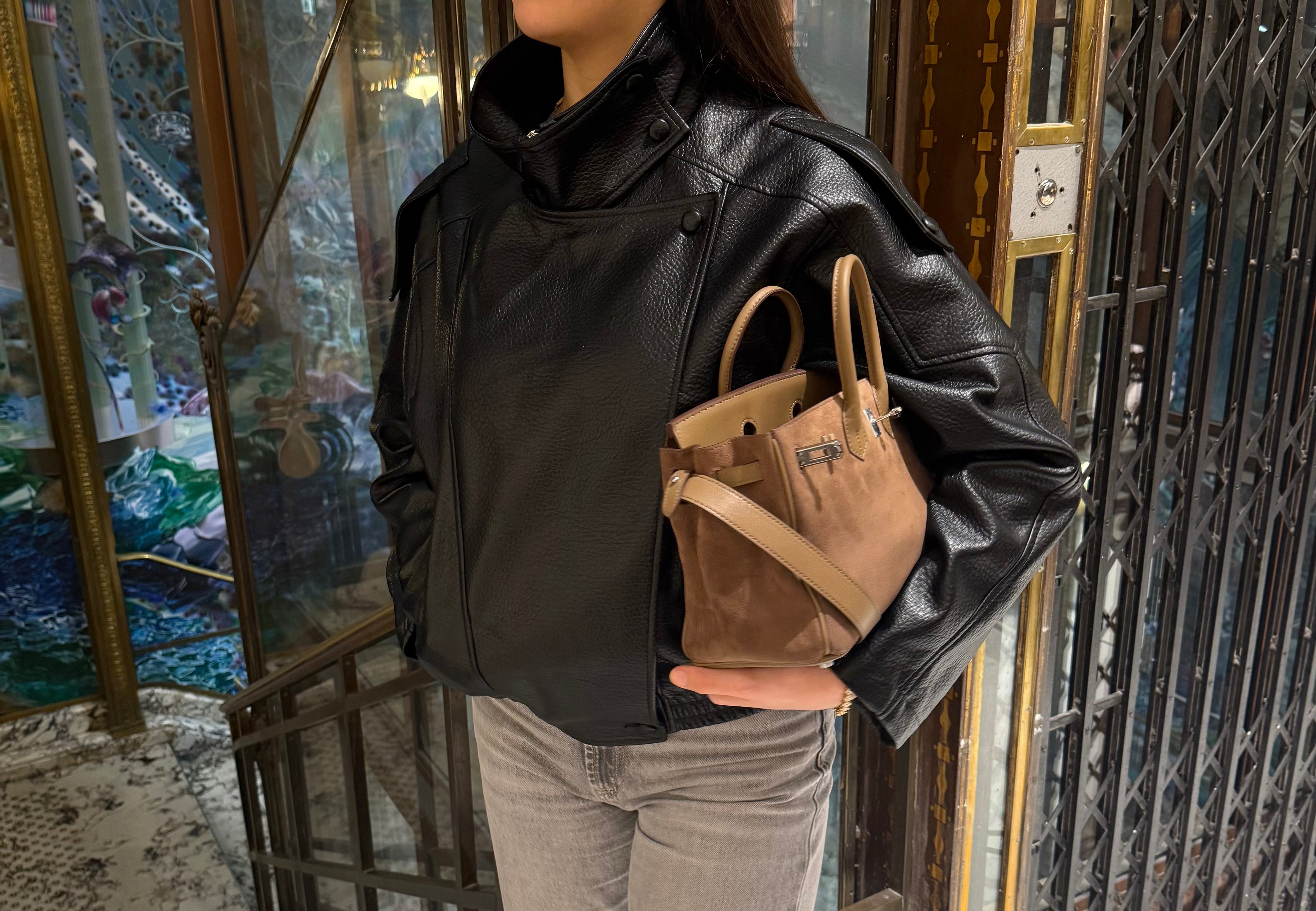 Perfecto effet cuir noir