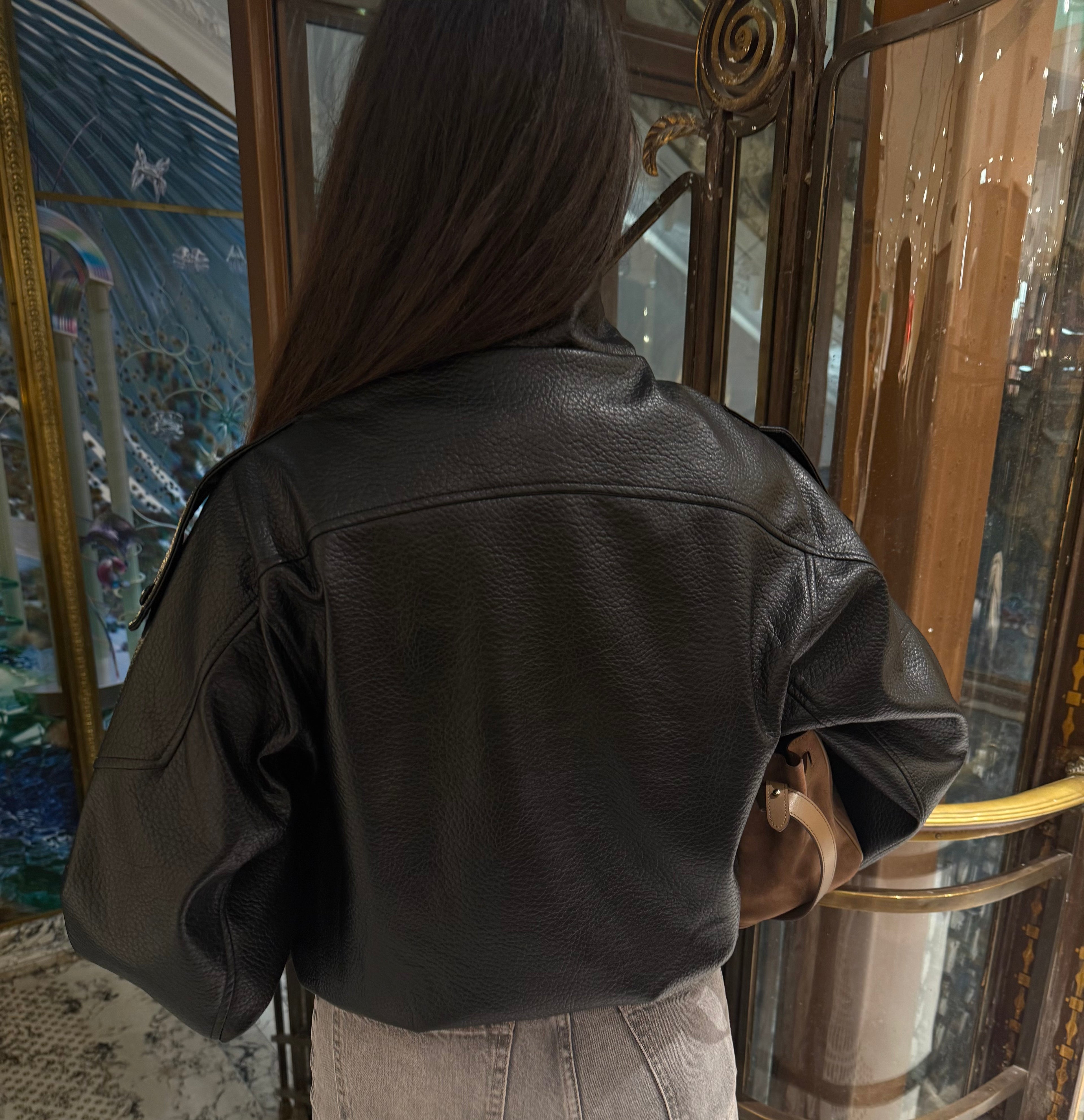 Perfecto effet cuir noir