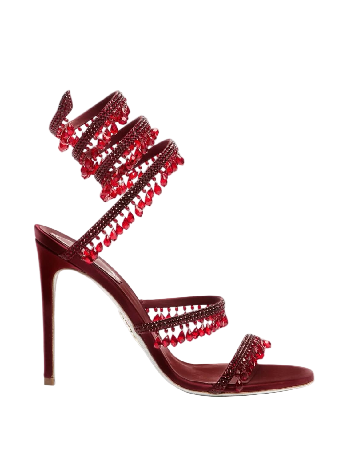 Serpent perlé rouge