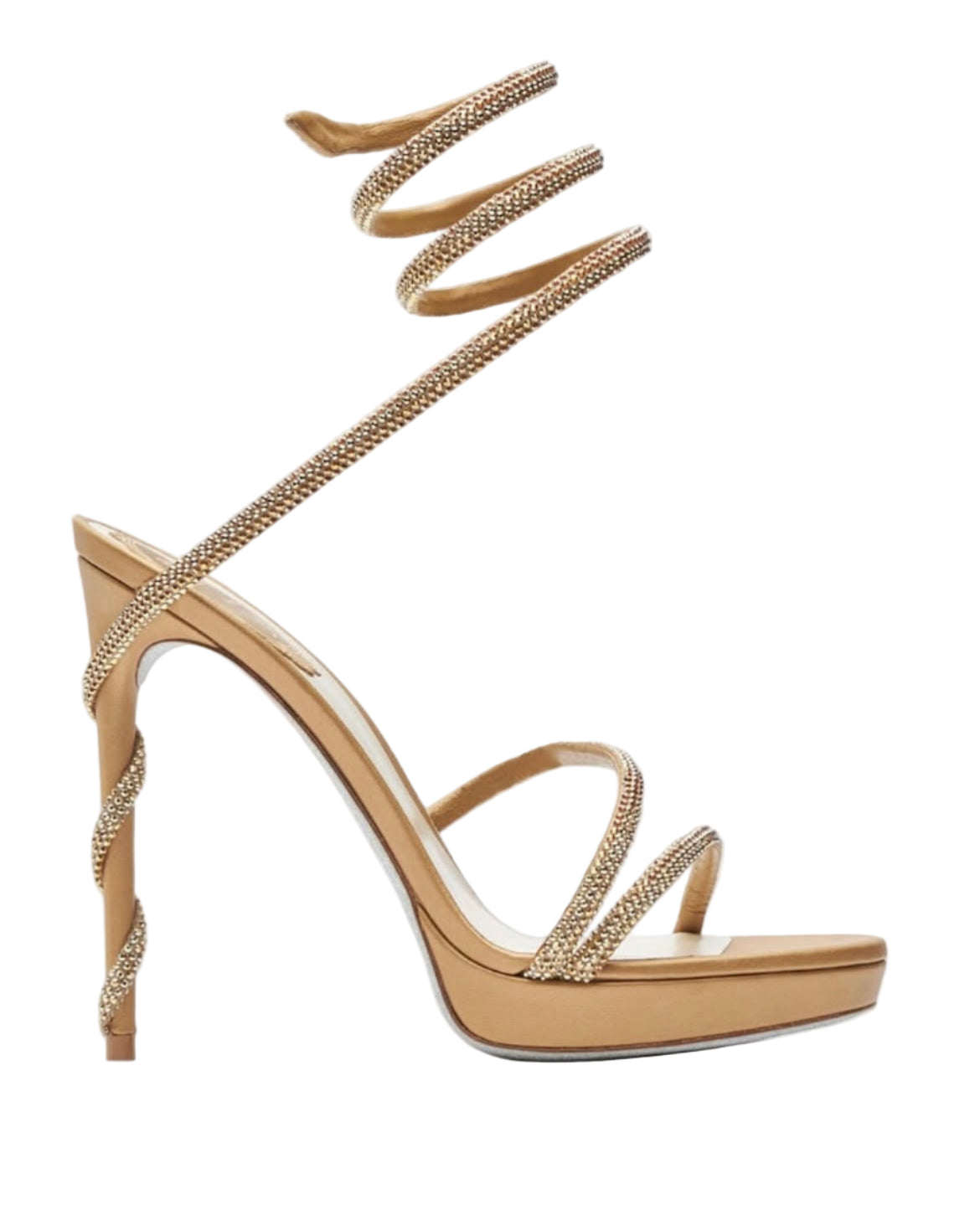 Serpent plateforme doré