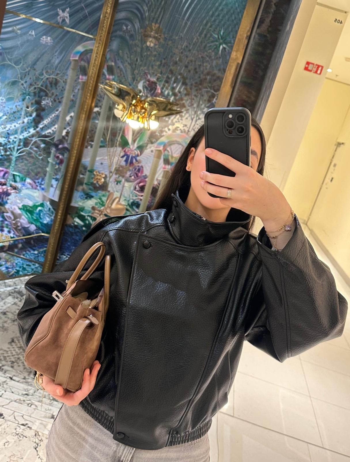 Perfecto effet cuir noir